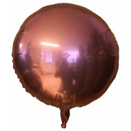 Rund folie ballon Rosa/Pink Guld 18" (u/helium)